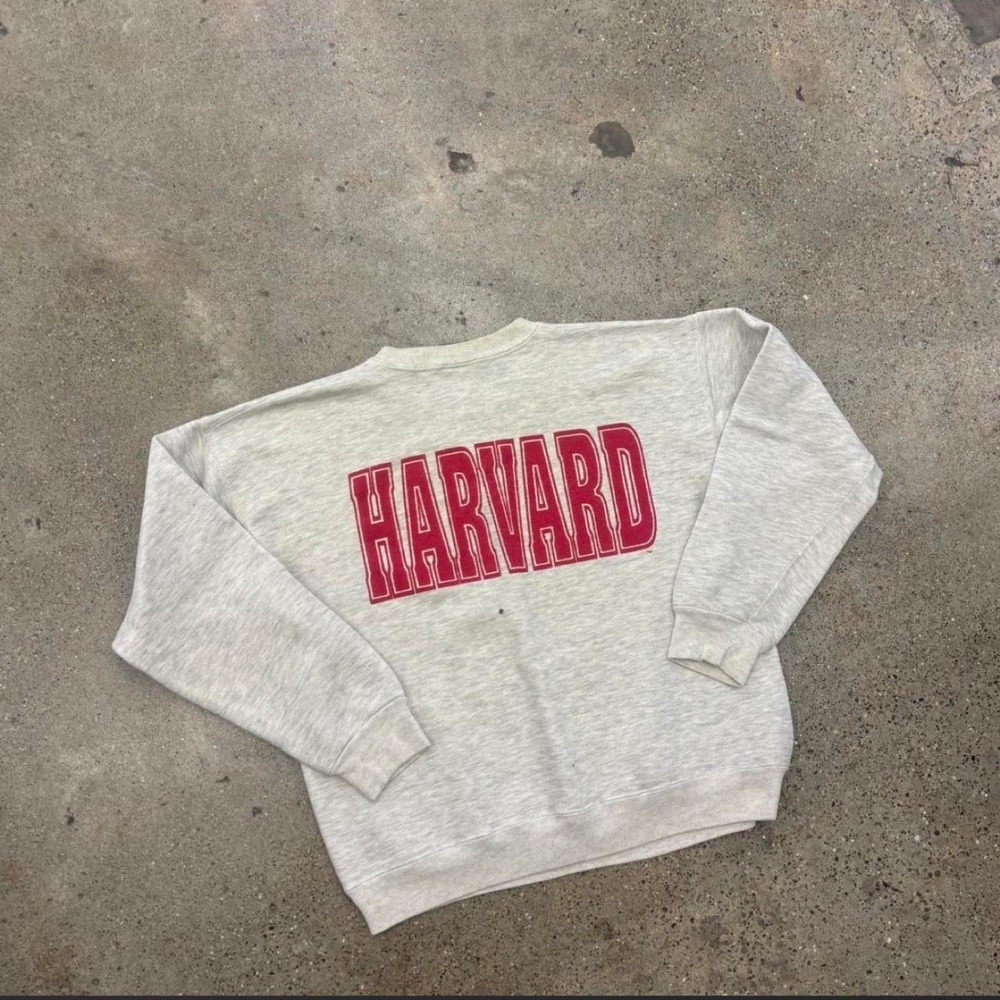 Vintage 80s Harvard Lee Heavyweight Crewneck Sweatshirt - Picture 5 of 6